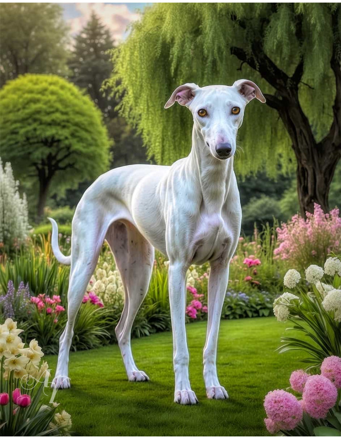 Greyhound Dog Portrait Paintings Greyhound Dog Portrait Paintings