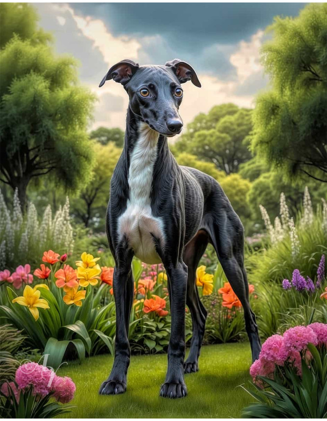 Greyhound Dog Portrait Paintings Greyhound Dog Portrait Paintings
