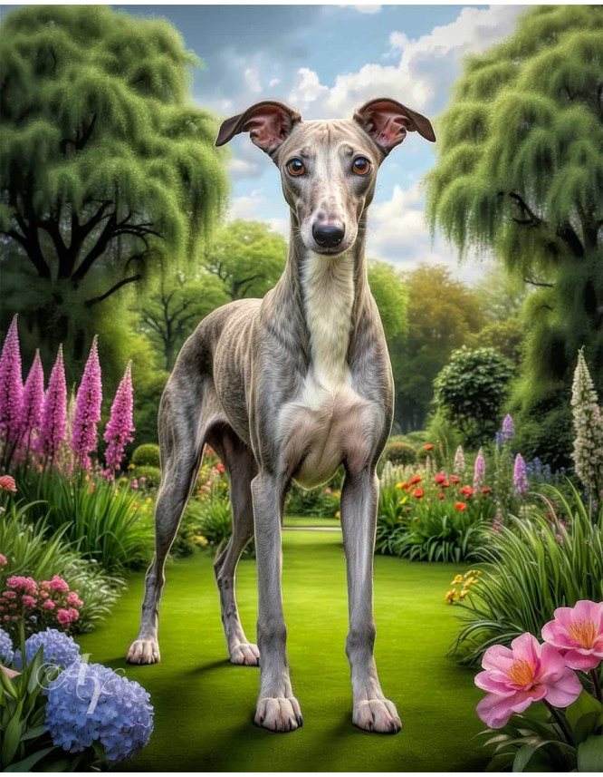 Greyhound Dog Portrait Paintings Greyhound Dog Portrait Paintings