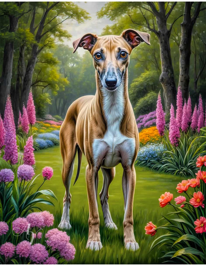 Greyhound Dog Portrait Paintings Greyhound Dog Portrait Paintings