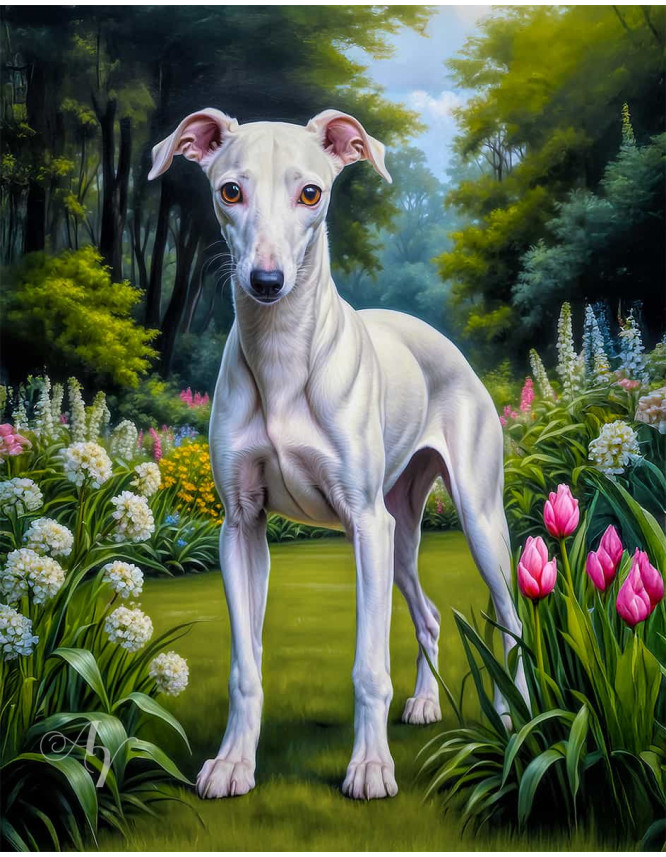 Greyhound Dog Portrait Paintings Greyhound Dog Portrait Paintings