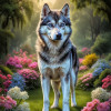 Siberian Husky Portrait Paintings
