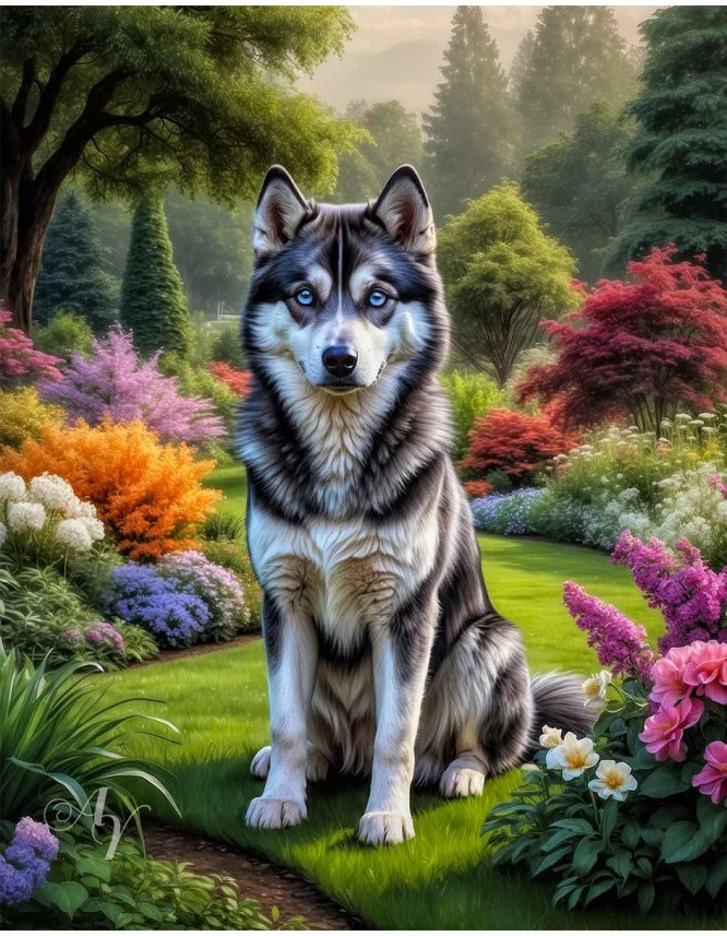 Siberian Husky Portrait Paintings Siberian Husky Portrait Paintings