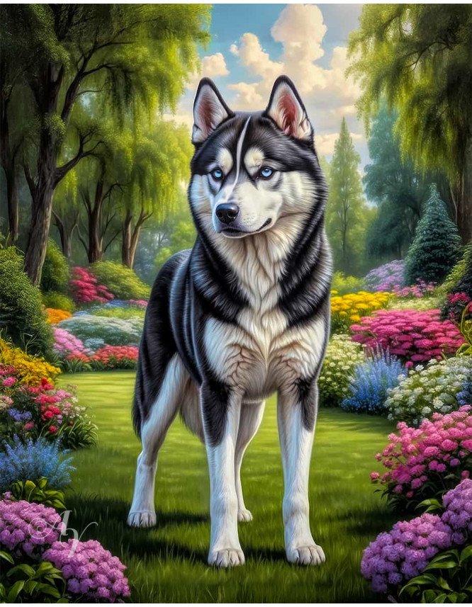 Siberian Husky Portrait Paintings Siberian Husky Portrait Paintings