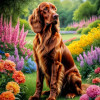 Irish Setter Portrait Paintings