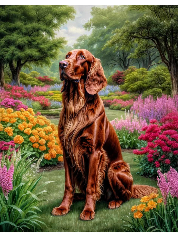 Irish Setter Portrait Paintings
