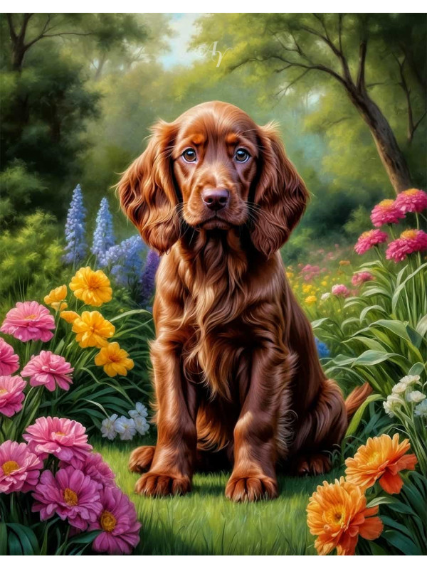 Irish Setter Portrait Paintings