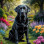 Labrador Black Portrait Paintings