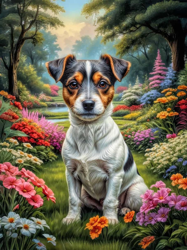 Jack Russell Terrier Portrait Paintings