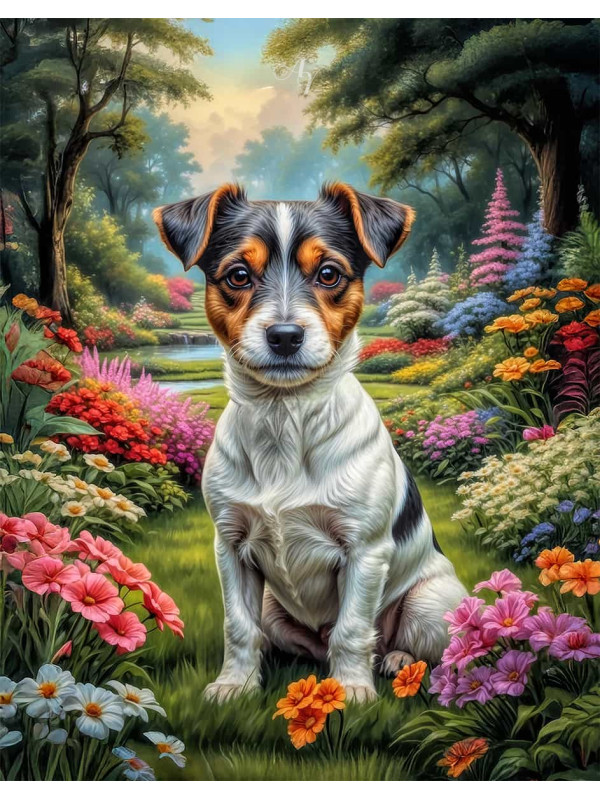 Jack Russell Terrier Portrait Paintings