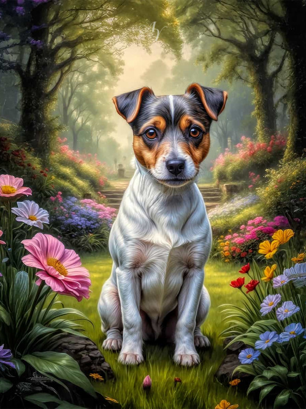 Jack Russell Terrier Portrait Paintings