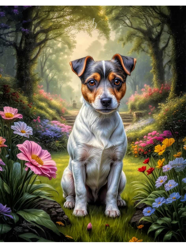 Jack Russell Terrier Portrait Paintings