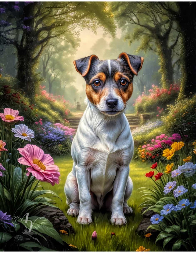 Jack Russell Terrier Portrait Paintings