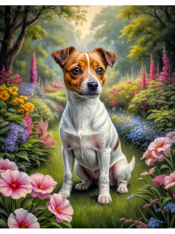 Jack Russell Terrier Portrait Paintings