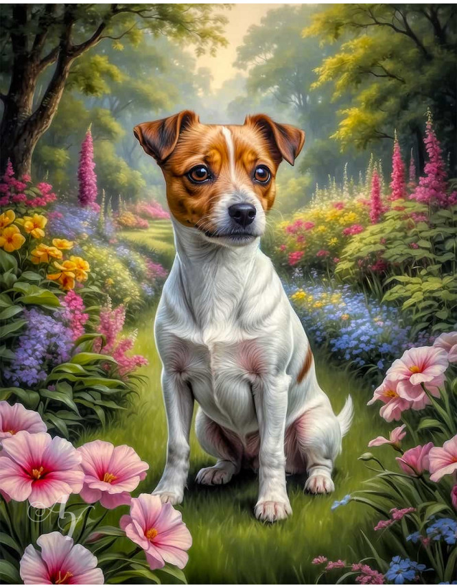 Jack Russell Terrier Portrait Paintings