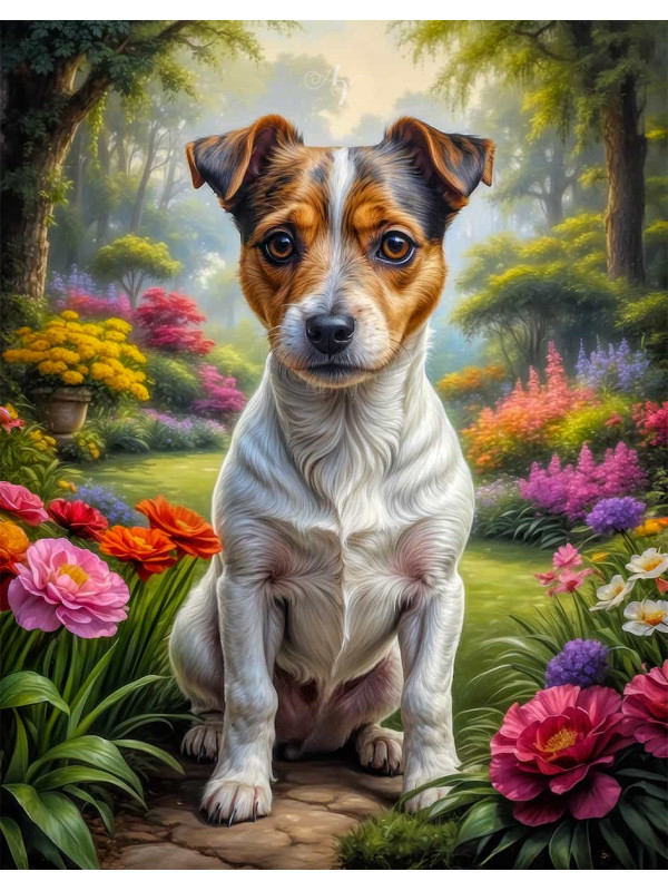 Jack Russell Terrier Portrait Paintings