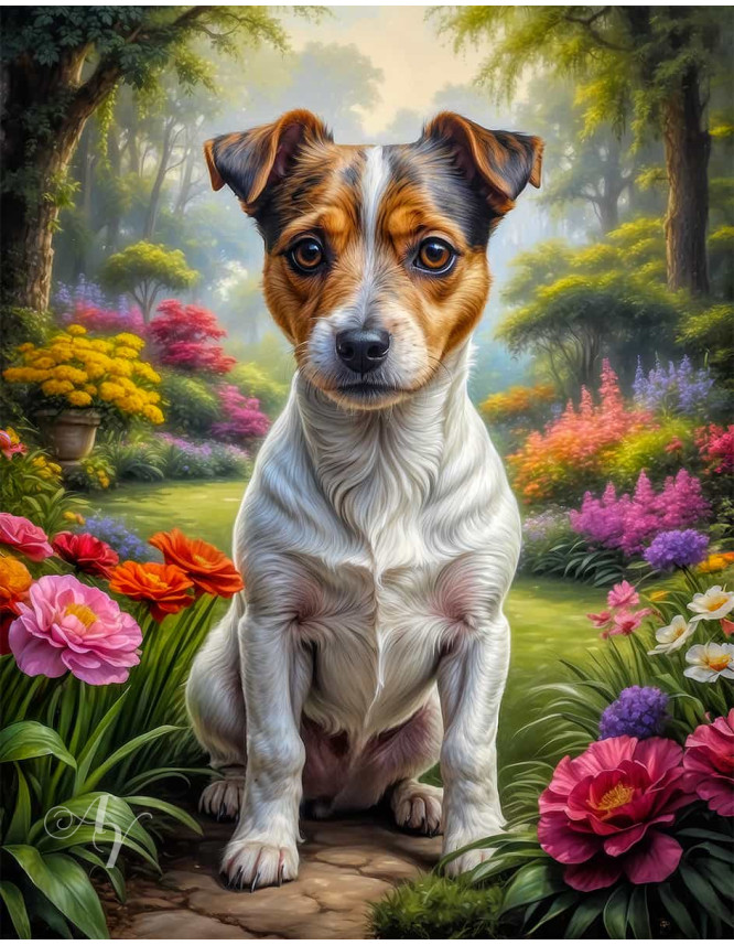 Jack Russell Terrier Portrait Paintings