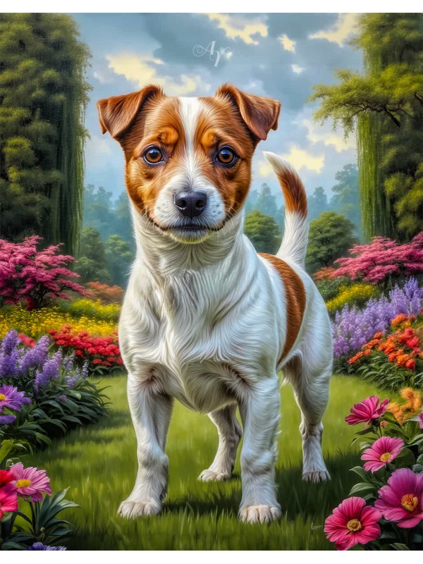 Jack Russell Terrier Portrait Paintings