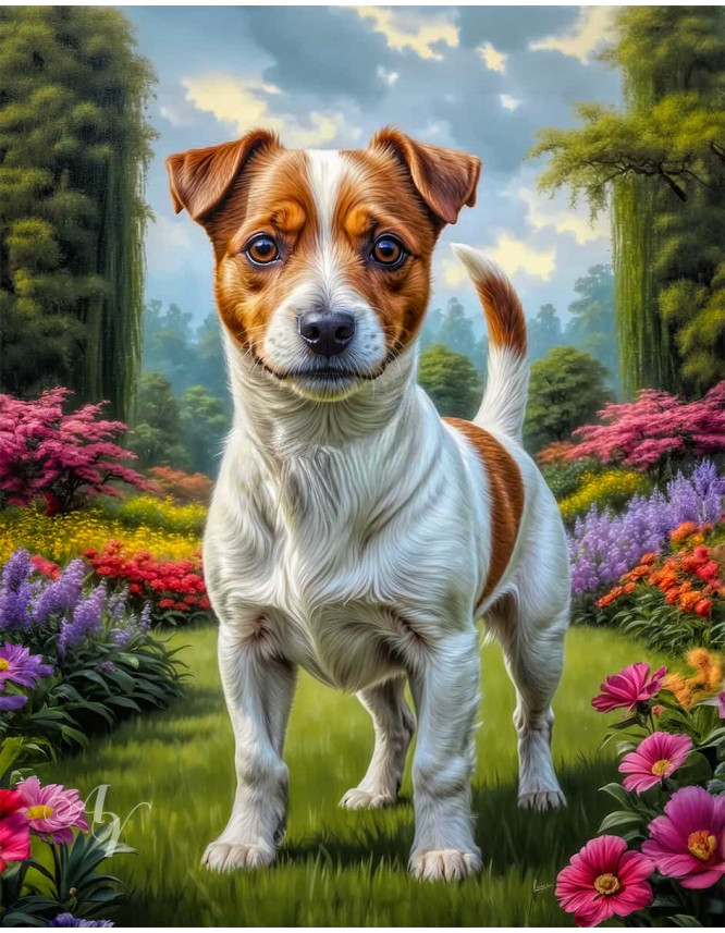 Jack Russell Terrier Portrait Paintings