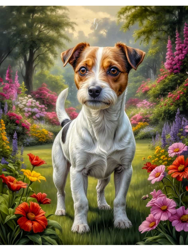 Jack Russell Terrier Portrait Paintings