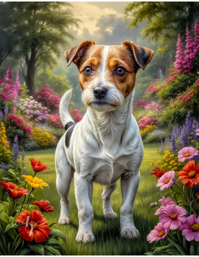 Jack Russell Terrier Portrait Paintings
