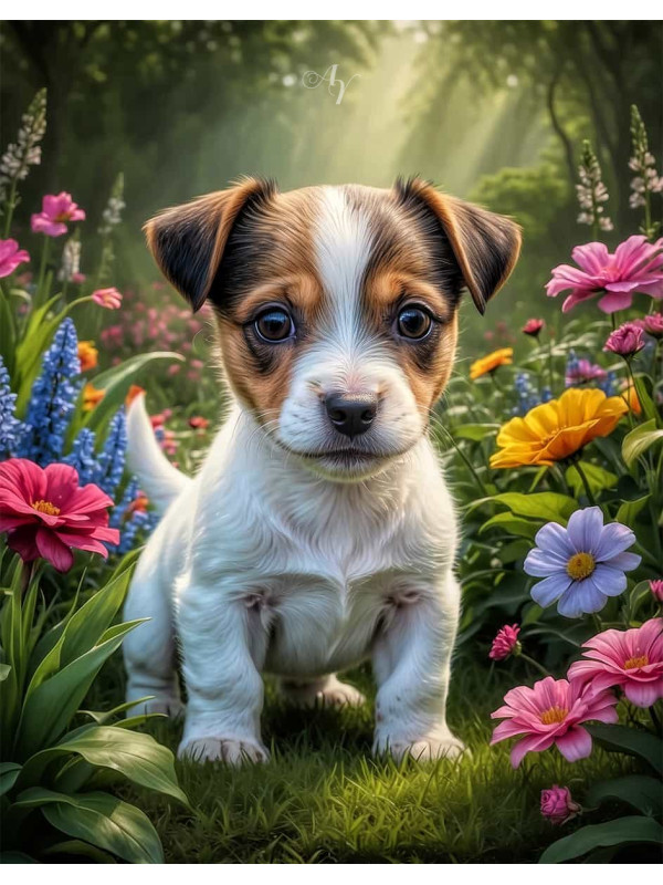 Jack Russell Terrier Portrait Paintings