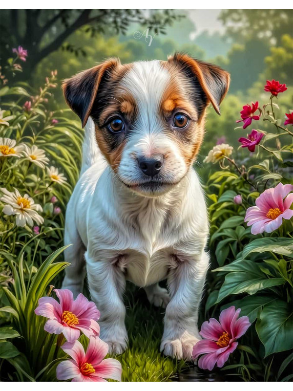 Jack Russell Terrier Portrait Paintings