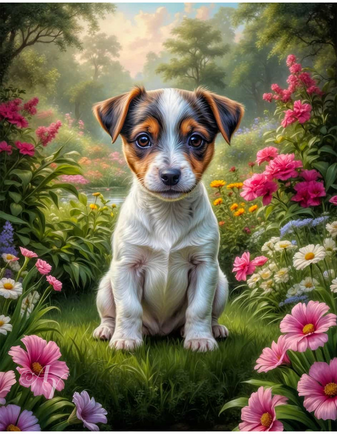 Jack Russell Terrier Portrait Paintings