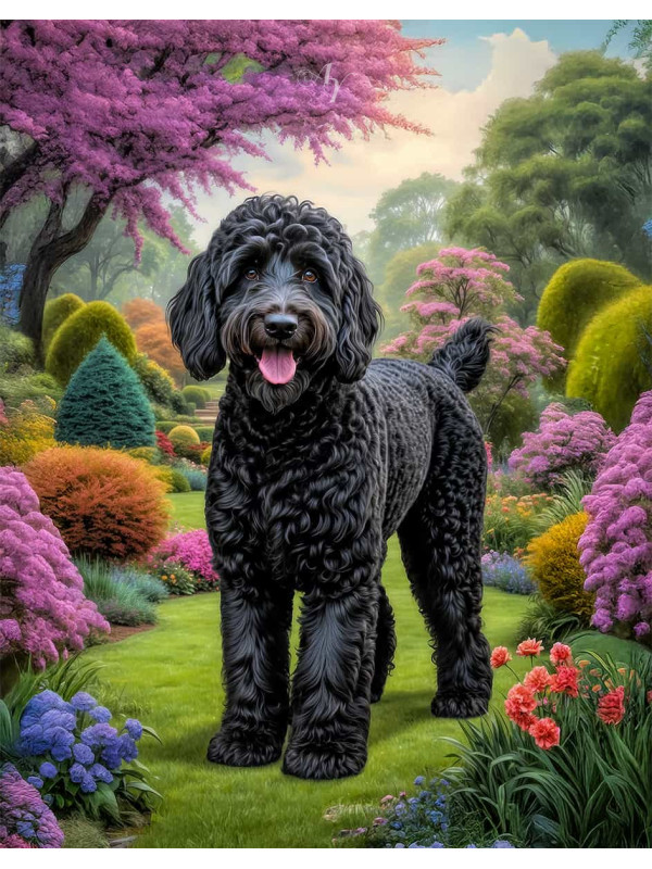 Labradoodle Dog Portrait Paintings