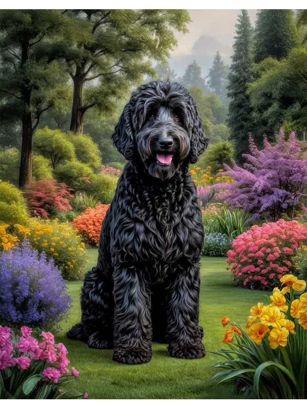 Labradoodle Dog Portrait Paintings