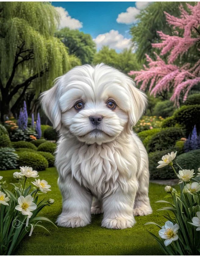 Lhasa Apso Dog Portrait Paintings Lhasa Apso Dog Portrait Paintings