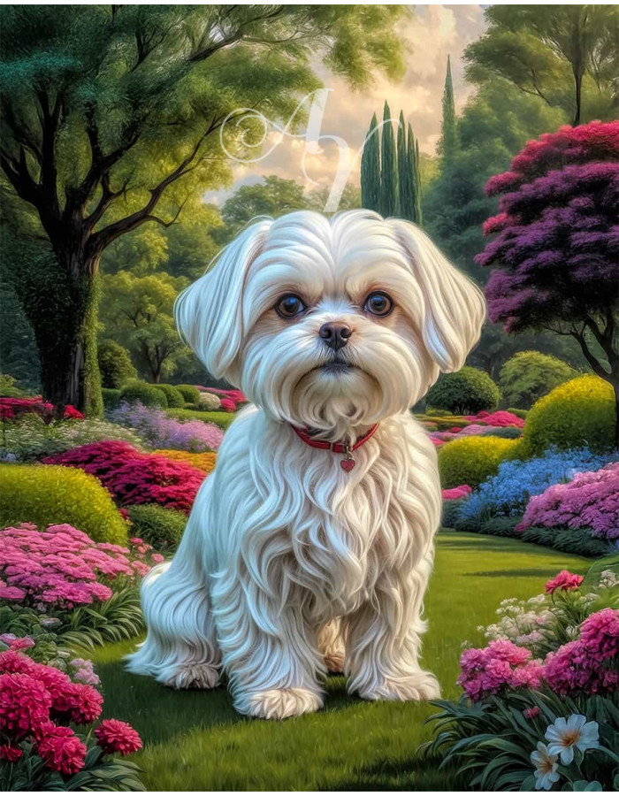 Maltese Dog Portrait Paintings Maltese Dog Portrait Paintings