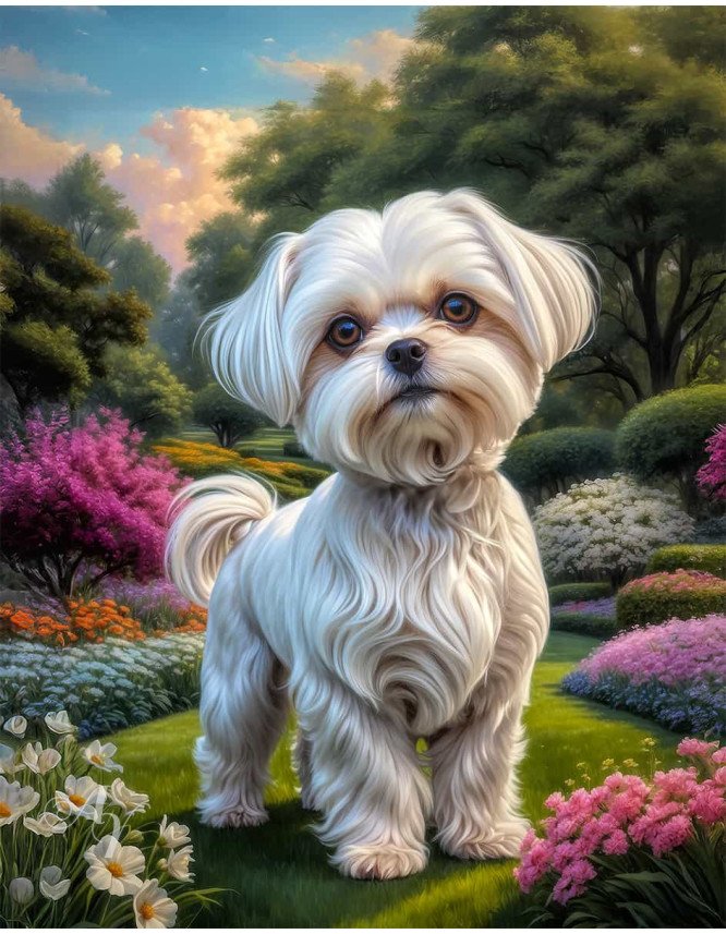 Maltese Dog Portrait Paintings Maltese Dog Portrait Paintings