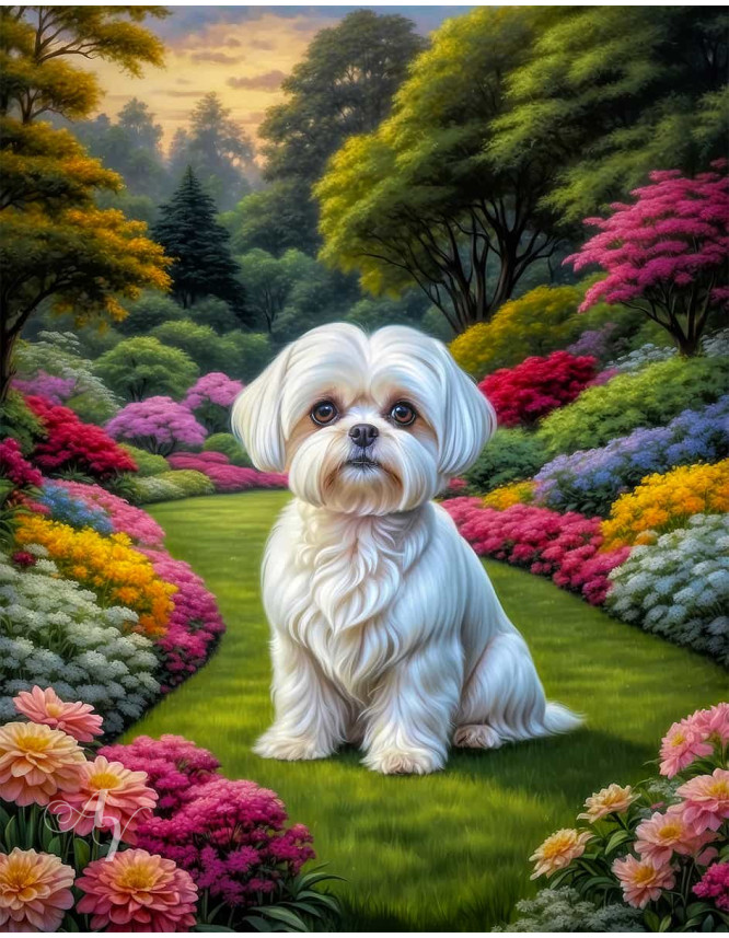 Maltese Dog Portrait Paintings Maltese Dog Portrait Paintings
