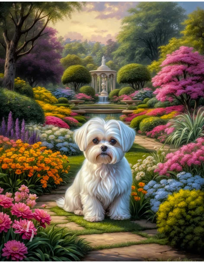 Maltese Dog Portrait Paintings Maltese Dog Portrait Paintings