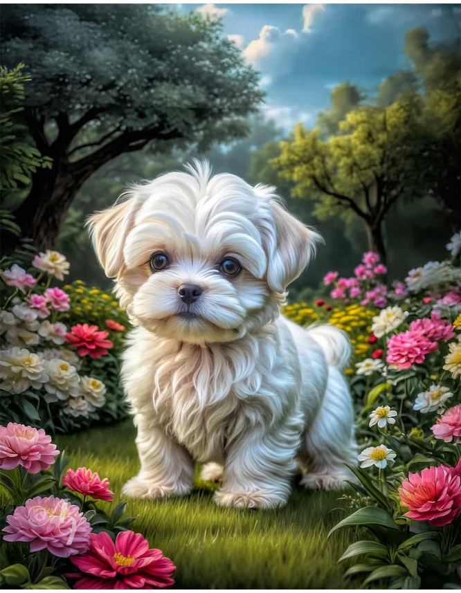 Maltese Dog Portrait Paintings Maltese Dog Portrait Paintings