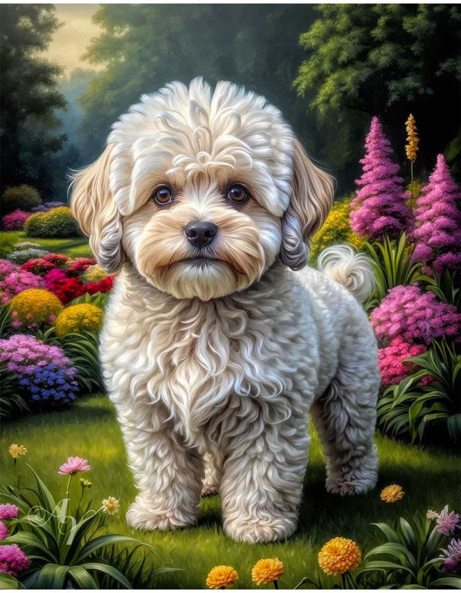 Maltipoo Dog Portrait Paintings Maltipoo Dog Portrait Paintings