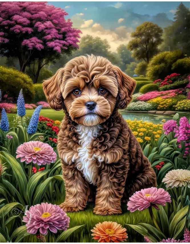Maltipoo Dog Portrait Paintings Maltipoo Dog Portrait Paintings