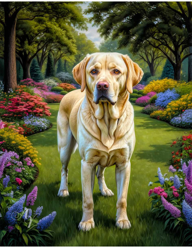 Labrador Yellow Portrait Paintings Labrador Yellow Portrait Paintings