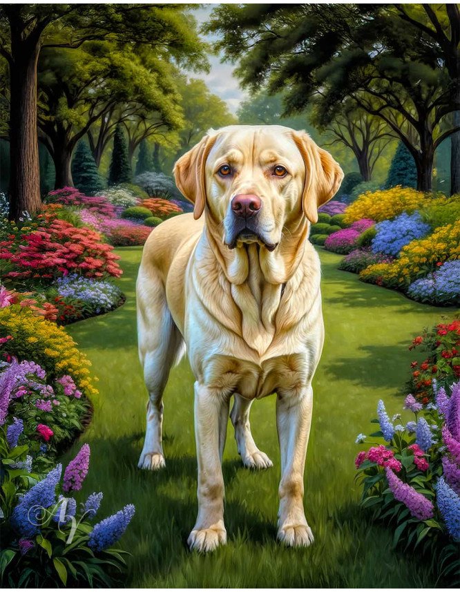 Labrador Yellow Portrait Paintings Labrador Yellow Portrait Paintings
