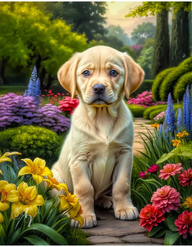 Labrador Yellow Portrait Paintings Labrador Yellow Portrait Paintings