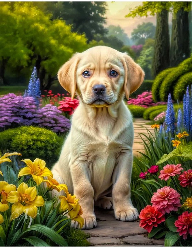Labrador Yellow Portrait Paintings Labrador Yellow Portrait Paintings