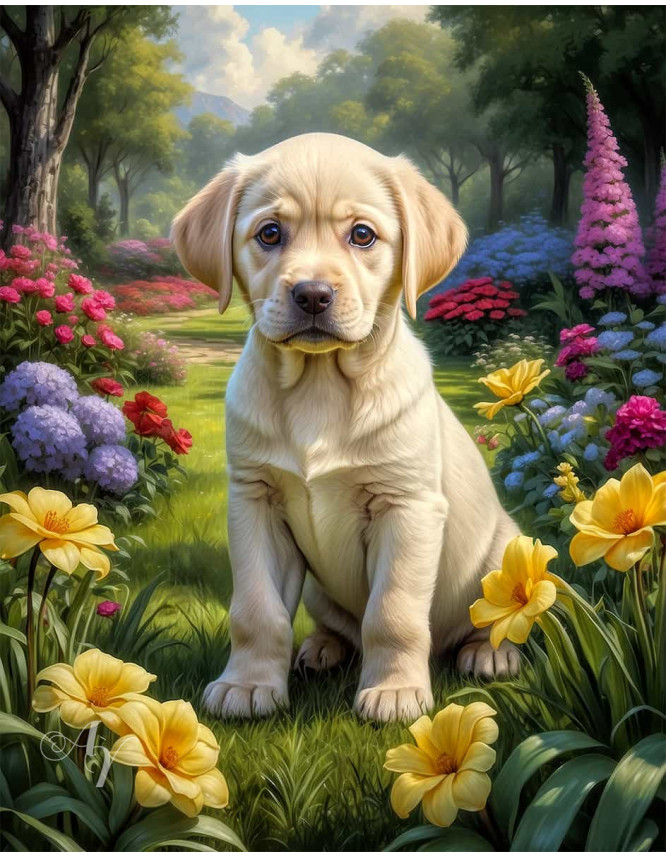 Labrador Yellow Portrait Paintings Labrador Yellow Portrait Paintings