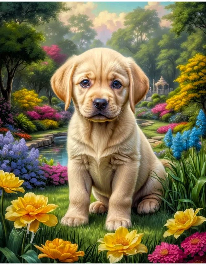 Labrador Yellow Portrait Paintings Labrador Yellow Portrait Paintings