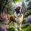 Saint Bernard Dog Portrait Paintings