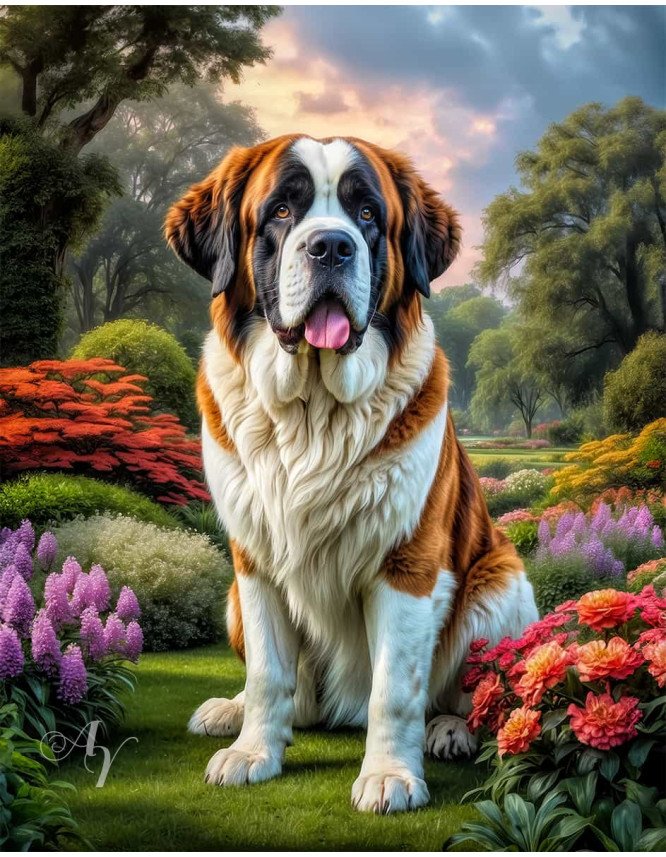 Saint Bernard Portrait Paintings Saint Bernard Portrait Paintings