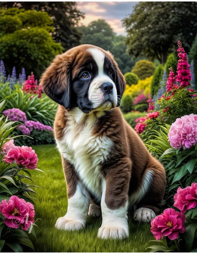 Saint Bernard Portrait Paintings Saint Bernard Portrait Paintings