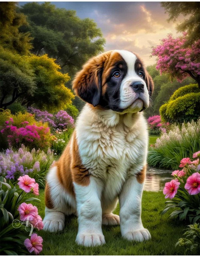 Saint Bernard Portrait Paintings Saint Bernard Portrait Paintings