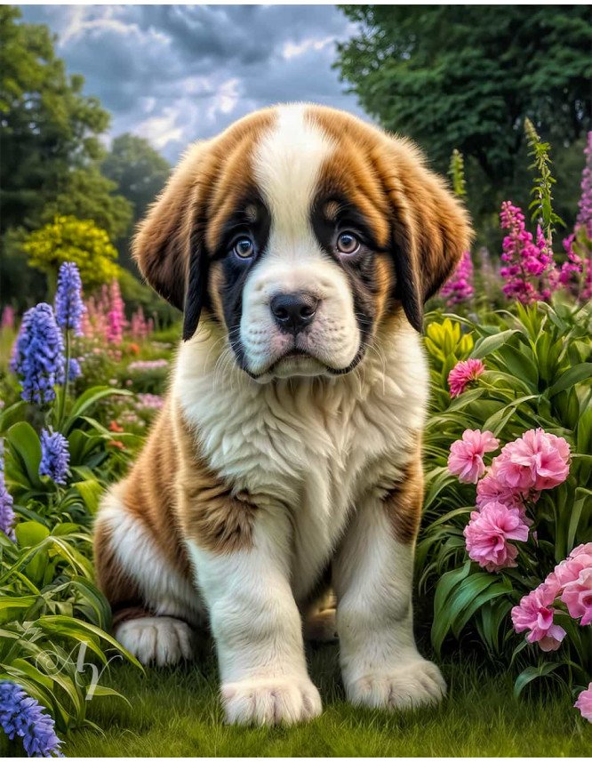 Saint Bernard Portrait Paintings Saint Bernard Portrait Paintings
