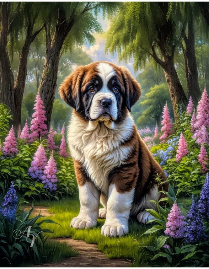 Saint Bernard Portrait Paintings Saint Bernard Portrait Paintings